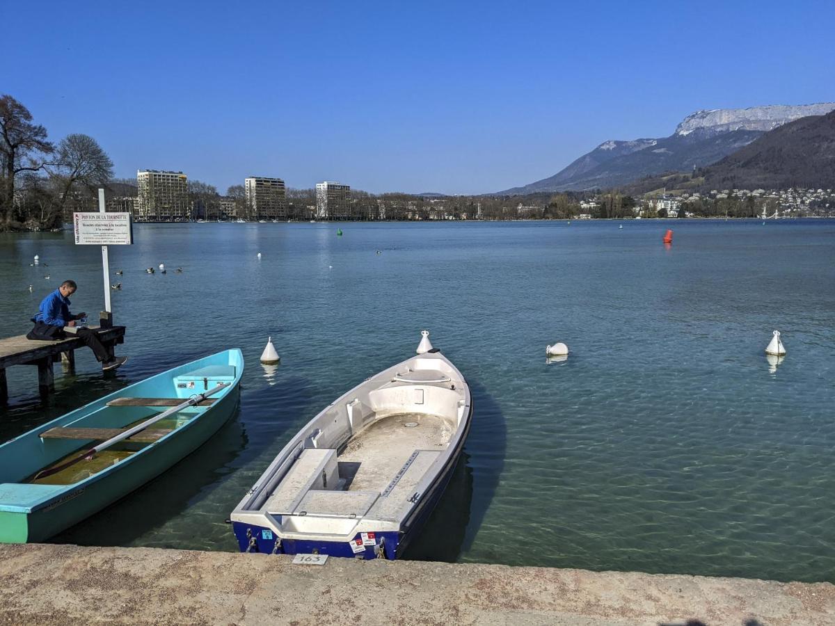 La Plume classé 3 étoiles vue Lac avec parking Annecy Esterno foto